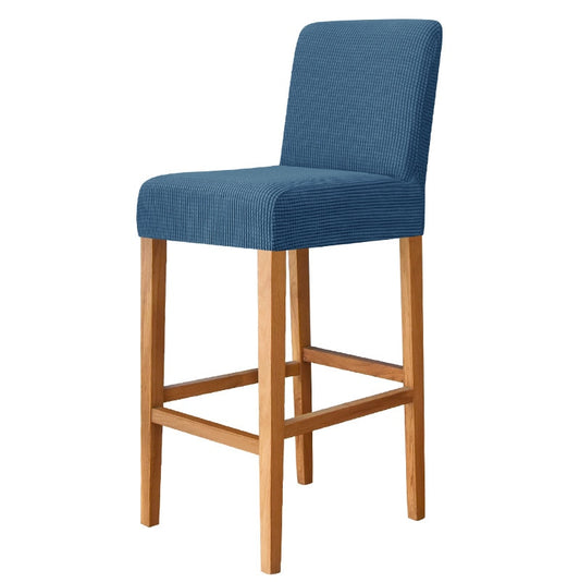Blauer quadratischer Barhockerbezug 