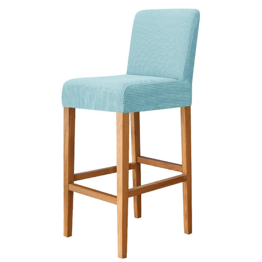 Himmelblauer quadratischer Barhockerbezug 